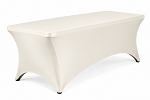 Ivory 8FT Spandex fitted tablecloths